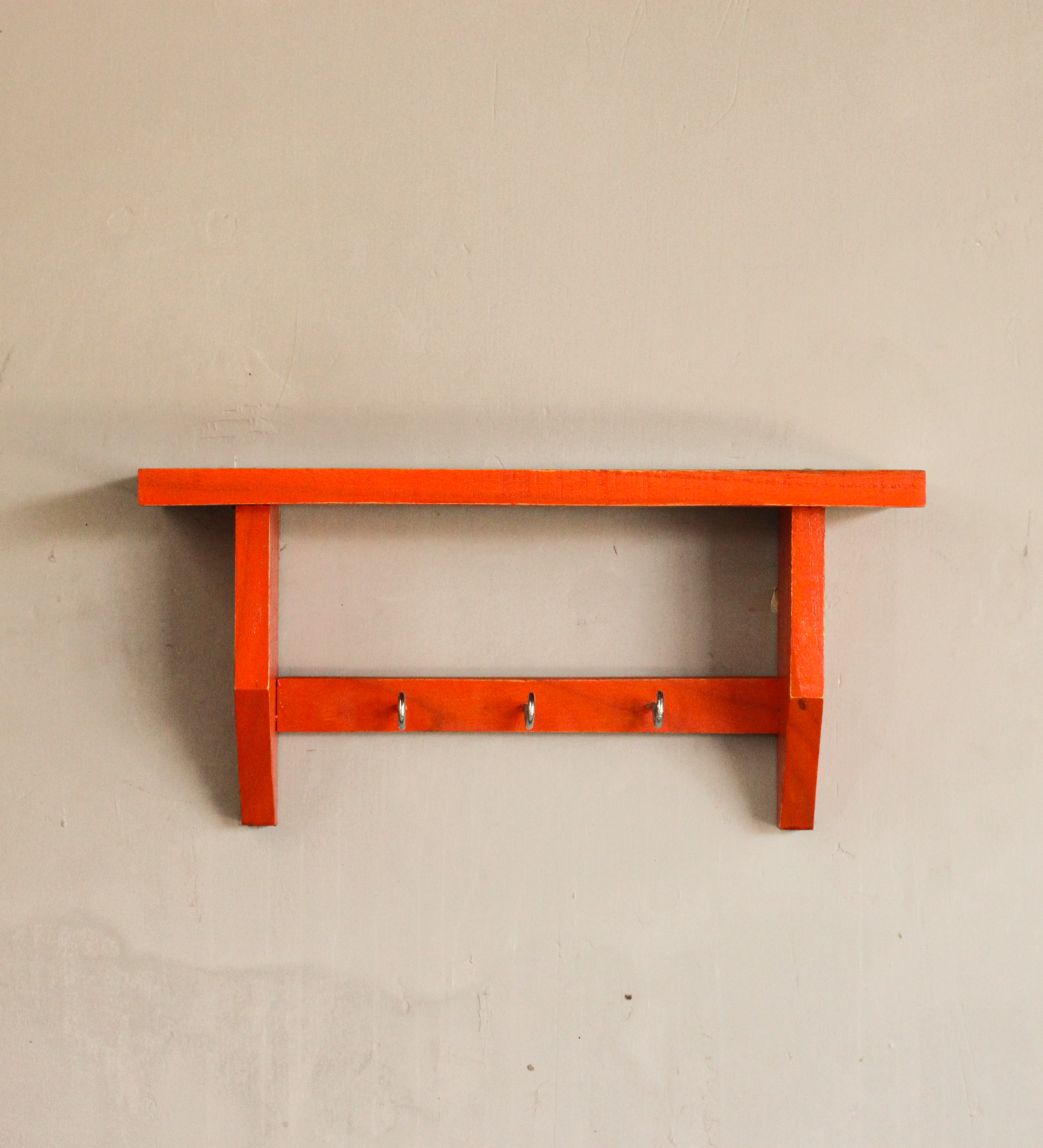 Small Contemporary Narangi Floating Wooden Wall Shelf Image 2