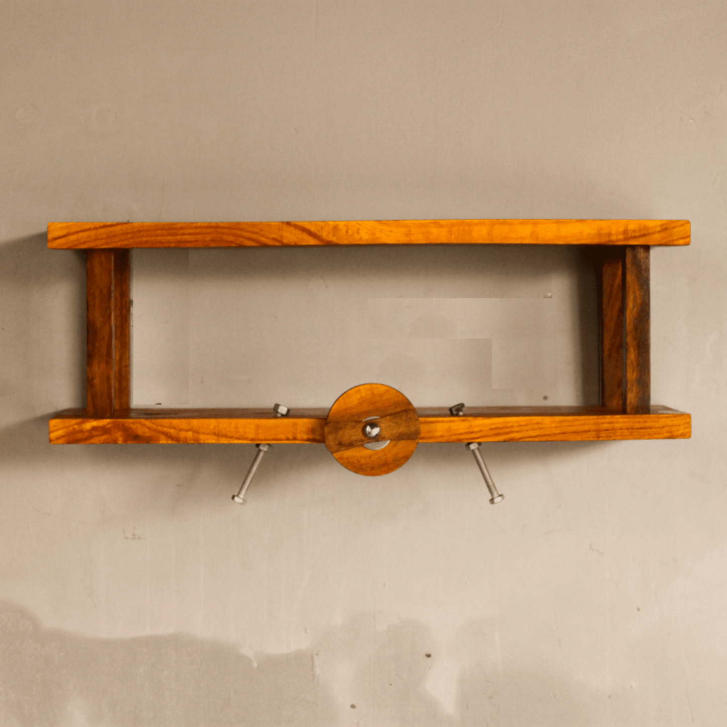 Aero Multipurpose wooden wall shelf for home Image 3