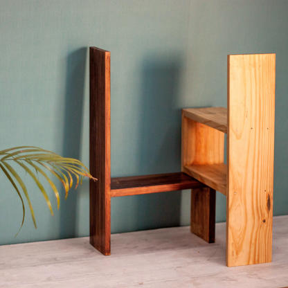 Crossword Table and Floor Wooden Display Shelf Image 4