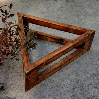 Sturdy Solid Wood Planter Stand For Pots And Planters Image 5