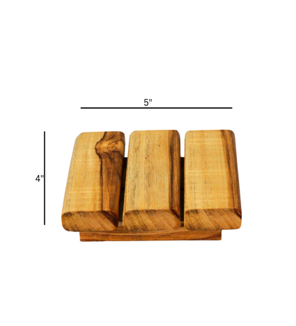 Wooden Soap Dish for Modern Bathrooms Image 4