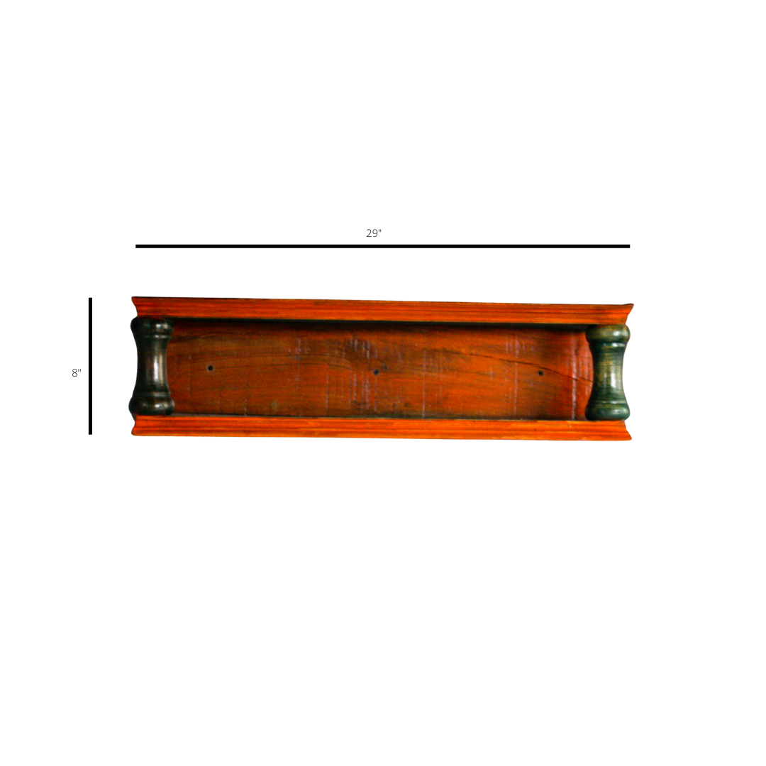 Yatra Vintage Finsh Solid Wood Floating Wall Shelf Image 3