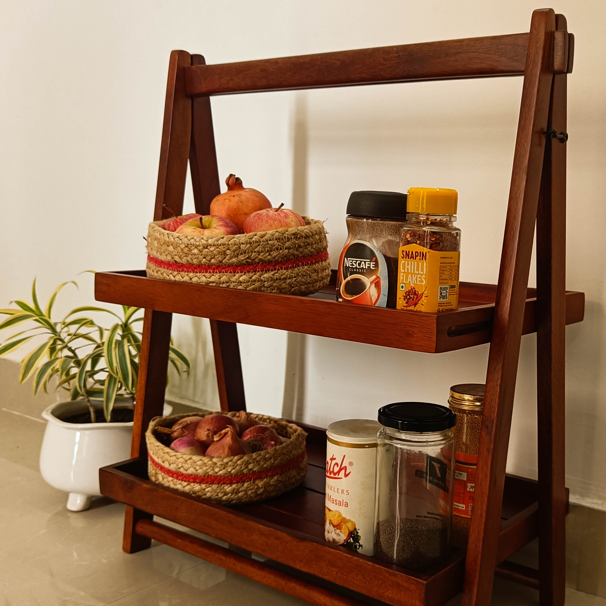 Bobbi Multipurpose wooden Kitchen stand and organizer – Soulspiti Eco ...