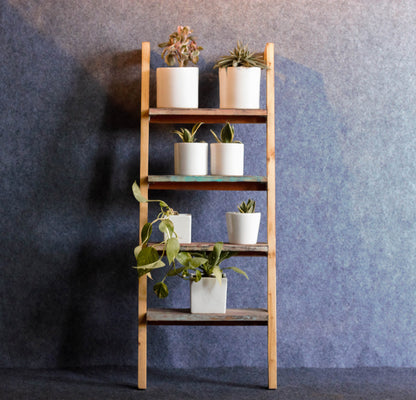 Multiple row ladder planter stands