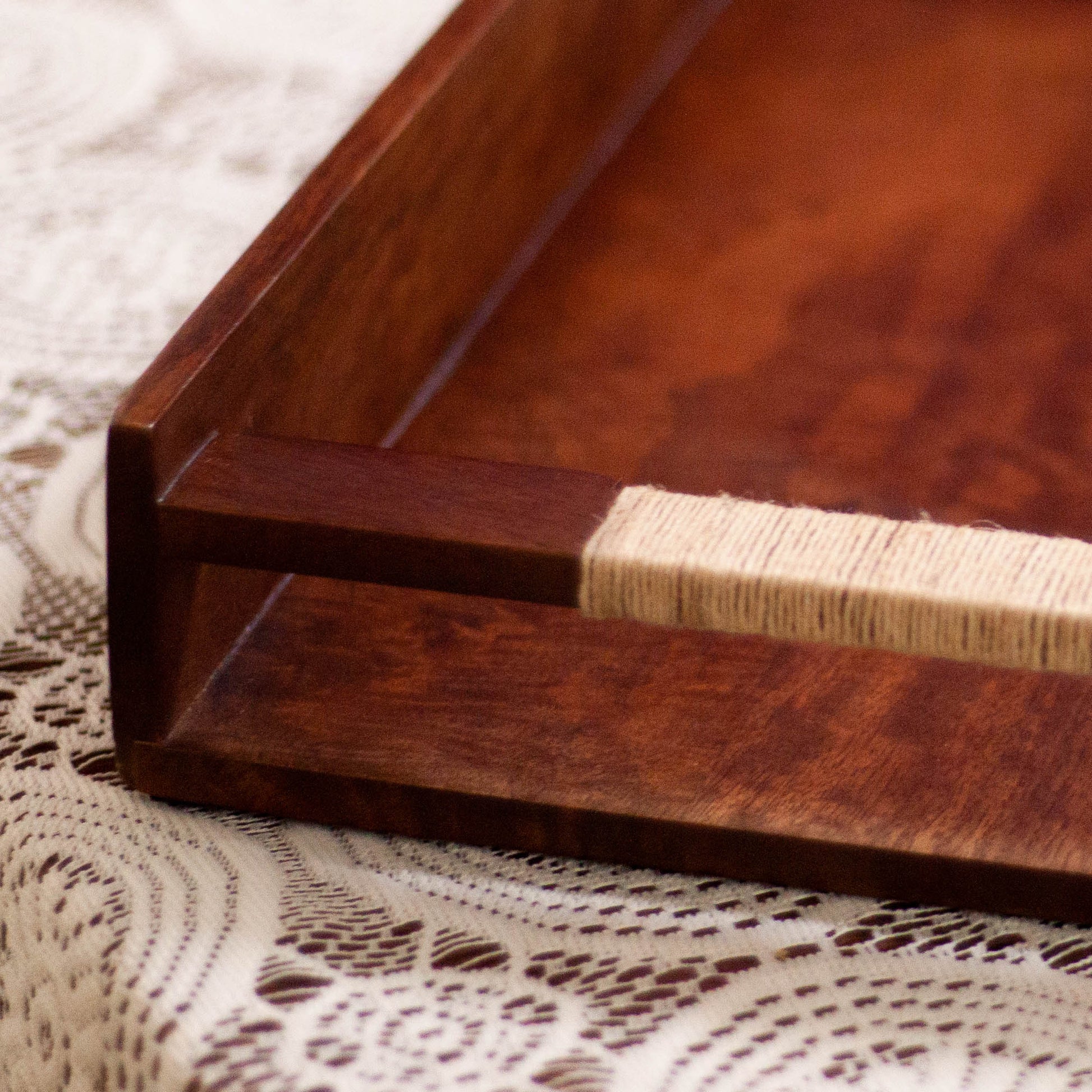 Rectangular Solid Wood Tray and Platter for Modern Kitchen Image 4