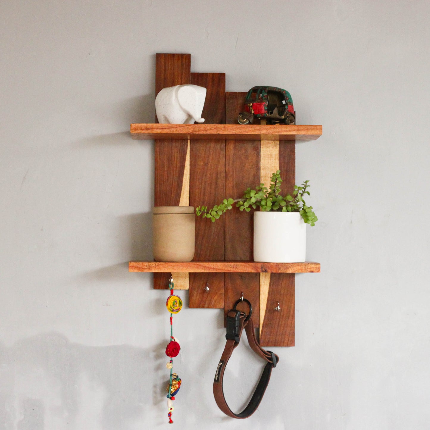 Hutson Plank Floating Wall Shelf in Solid Wood Image 3