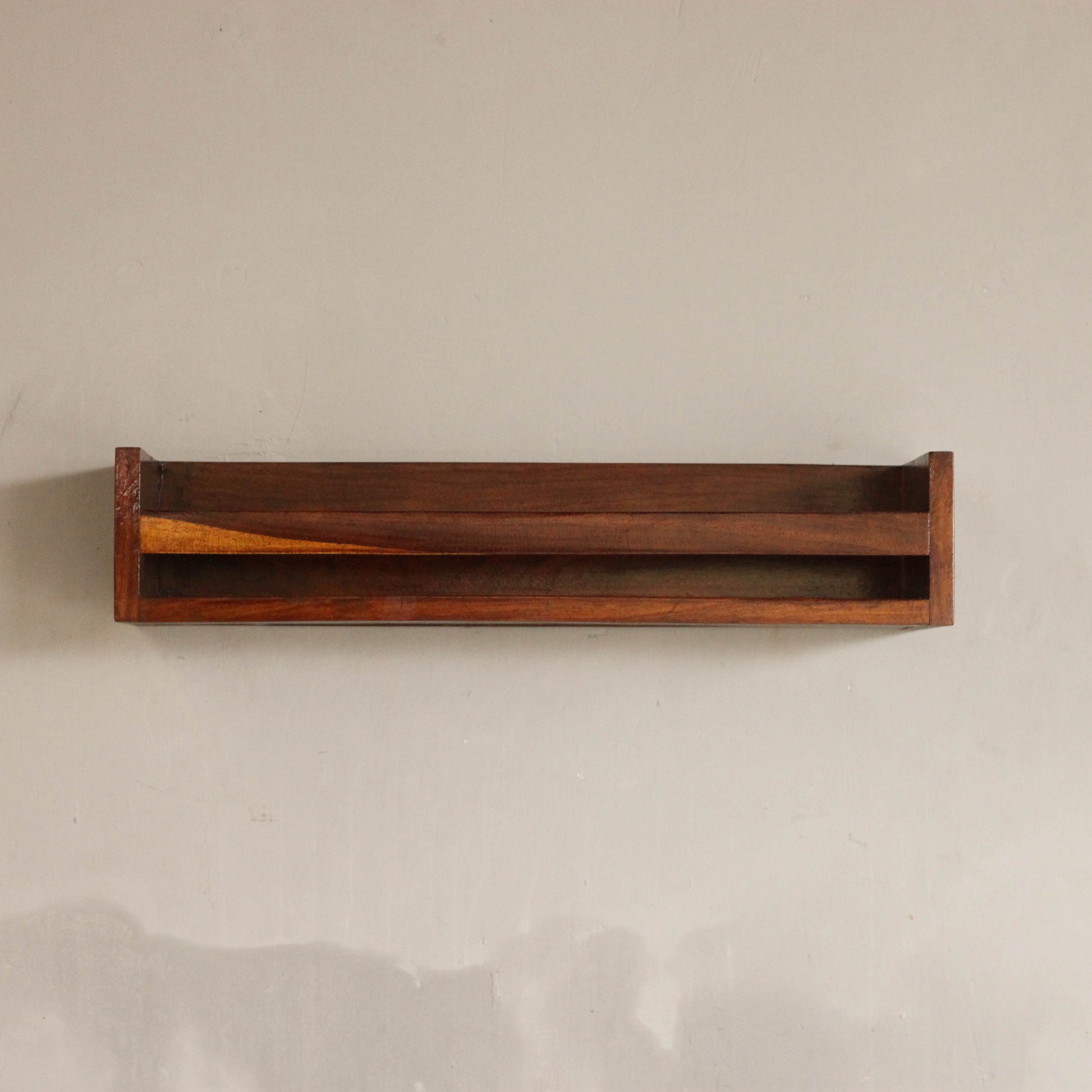 Charm Floating Solid Wood Wall Organizer for the Living Room Image 4