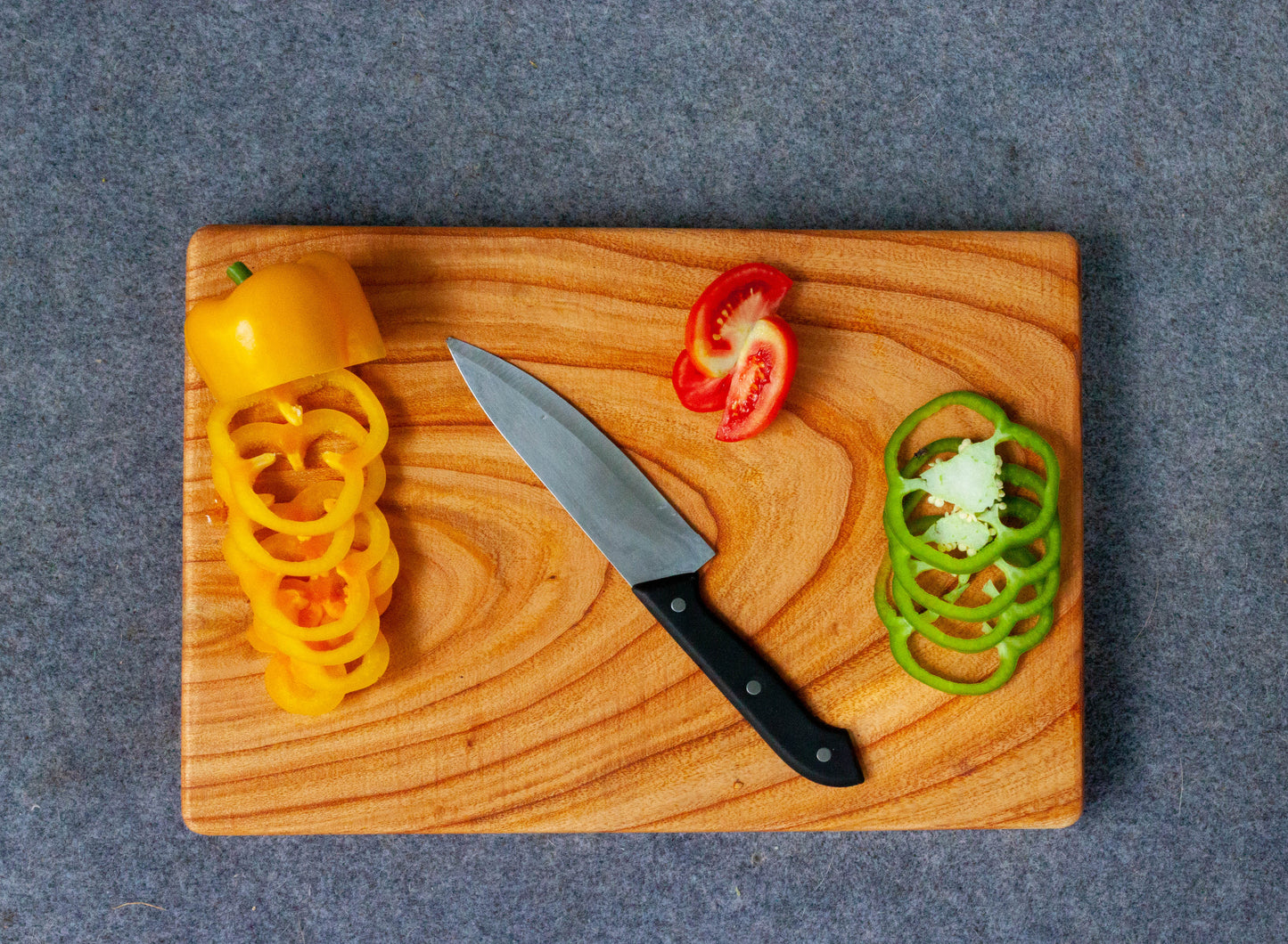 Sturdy Rectangular Solid Wood Chopping Board Image 2